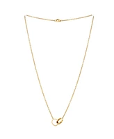 Pre-Owned Cartier Love Interlocking Necklace 18K Gold