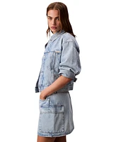 Calvin Klein Jeans Women's Denim Cargo Mini Skirt