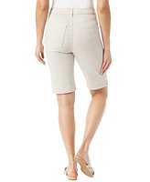 Gloria Vanderbilt Women's Amanda 11" Bermuda Denim Shorts