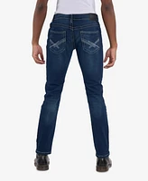 Cultura Men's Modern Fit Saddle Stitch Jeans