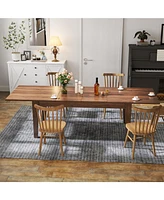 Dining Table , 106.3 in Large Extendable Kitchen Table