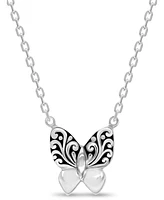 Devata Butterfly Filigree Chain Necklace, 16 in adj to 18 in