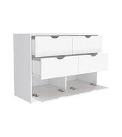 Four Drawer Dresser for Bedroom Storage and Organization