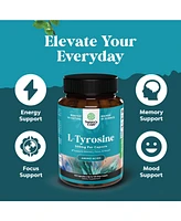 L-Tyrosine Capsule | High Strength L-Tyrosine Supplement | for Mental Energy, Mood, Focus, Attention & Cognition | 120ct