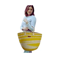 Warmth Handmade Sisal Beach Basket Tote Bag