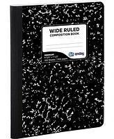 Enday Marble Composition Notebook Wide Ruled Black and White Composition Books 100 Sheets