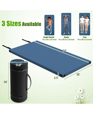 Indoor outdoor Sleeping mat with High density foam Cushion and Carrying Bag