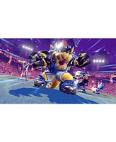 Nintendo Switch White Oled Console with Mario Strikers: Battle League, MightySkins Console and Controller Skin Voucher