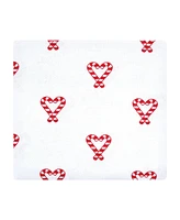 Hudson Baby Infant Girl Cotton Flannel Receiving Blankets Bundle, Hot Cocoa, One Size