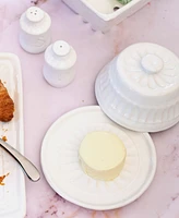 Vietri Pietra Serena Butter Dish