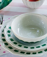 Vietri Lisbon Stitch Dinner Plate