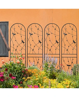 4 Pack Metal Garden Trellis, 86.7