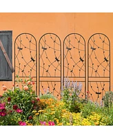 4 Pack Metal Garden Trellis, 86.7