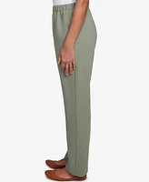 Alfred Dunner Petite Copper Canyon Patch Pocket Medium Length Elastic Waistband Pants