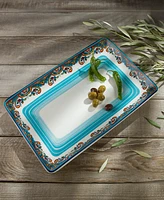 Euro Ceramica Zanzibar Rectangular Serving Platter