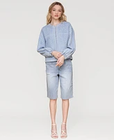 Avec Les Filles Women's Floral Embroidered Barn Jacket