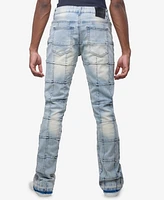 Raw X Men's Box Panel Fashion Stacked Jeans