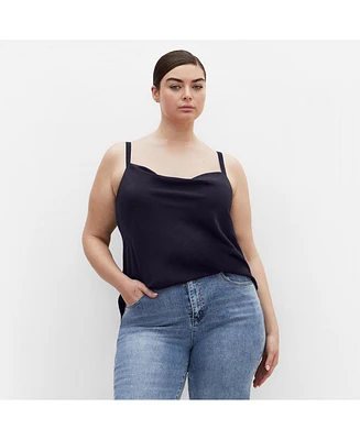 City Chic Plus Cowl Neck Cami