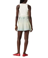 Levi's Women's Pleated Denim Mini Skirt