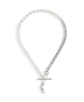 Coach Faux Stone Signature Rexy Safety Pin Choker Necklace