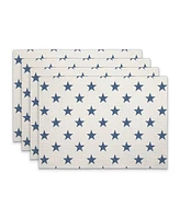 CounterArt Denim Stars Premier Fabric Placemats, Set of 4