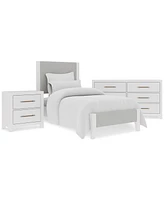Catriona 3pc Bedroom Set (Twin Upholstered Bed, Dresser & 2-Drawer Nightstand), Created for Macy's