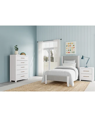 Catriona 3pc Bedroom Set (Twin Upholstered Bed, Chest & 2-Drawer Nightstand), Created for Macy's