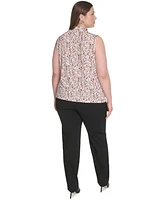 Calvin Klein Plus Printed Sleeveless V-Neck Camisole
