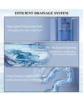 WaterSense Certified One-Piece Toilet with Powerful Dual Flush (1.1/1.6 Gpf)