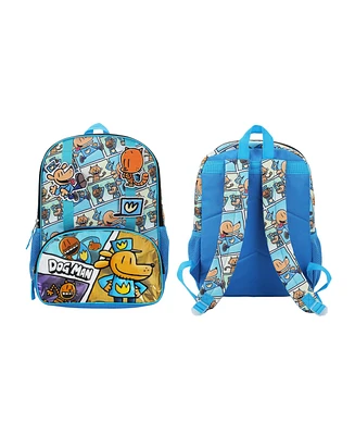 Dog Man 16” Kid's Backpack For School And Travel