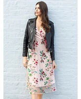 Alie Street London Women's Grace V-Neck Sleeveless Midi Dress