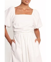 Petal and Pup Women's Clo Puff Sleeve Midi Dress