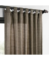Raw Weave Linen Curtains (2 Panels) Rod Pocket Window and Drapes