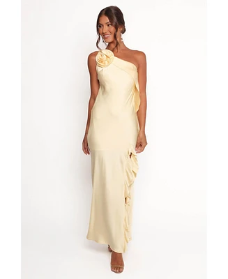 Petal and Pup Women's Aila Rosette One Shoulder Dress