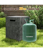 Propane Tank Cover Table Outdoor Gas Tank Storage Hideaway Cover