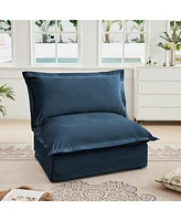 Koala Armless Sofa - Blue