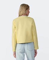 Furniq Uk Women's Leather Cropped Jacket, Created for Macy s