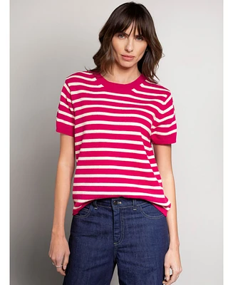 Striped Knitted Crew