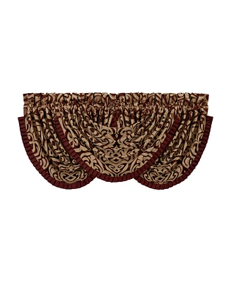J Queen New York Renzo Window Waterfall Valance, 33" x 43"