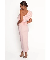 Petal and Pup Women's Eliya One Shoulder Frill Maxi Dress