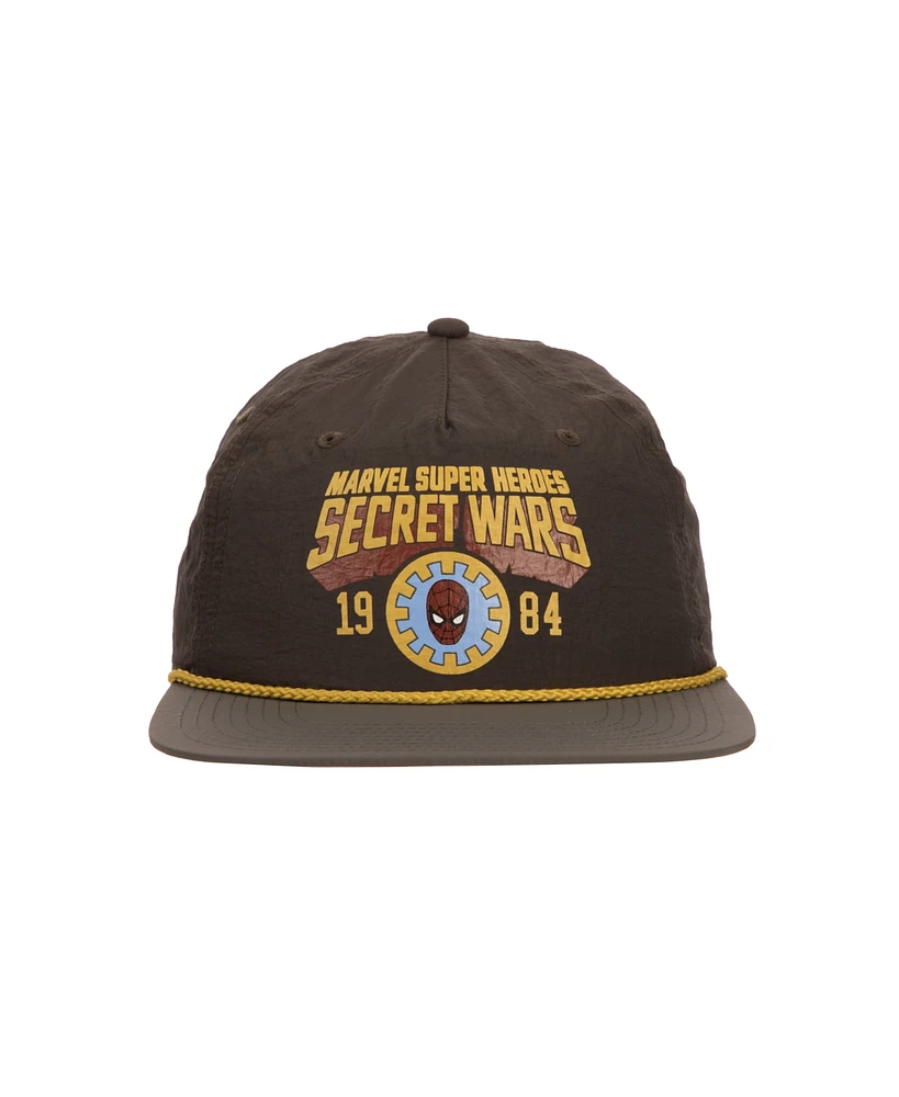 Marvel Men's Secret Wars Spider-Man 1984 Adult Green Retro Baseball Hat