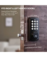 Zachvo Keyless Entry Deadbolt Lock, Electric Door Locks with Keypads and Emergency Charging Port