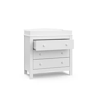 Graco Noah 3 Drawer Chest with Changing Topper (White)