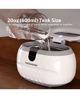 Magnasonic Professional Ultrasonic Jewelry Cleaner Machine for Cleaning Eyeglasses, Watches, Rings, Necklaces, Coins, Razors, Combs, Tools, Parts, Ins