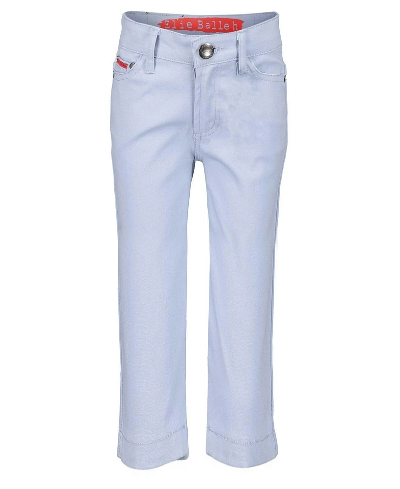 Elie Balleh Big Boys Blue Slim Fit 5 Pocket Twill Pants
