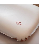 Naturehike Inflatable Camping Pillow - Portable 3D Comfortable Silent Sponge Pillow - Perfect for Camping and Travel (Khaki)
