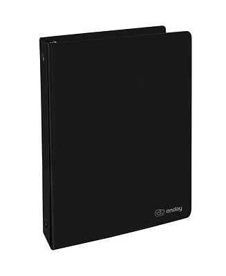Enday 3-Ring Binder with Clear View Cover and 2 Inside Pockets – Heavy Duty Durable for School Supplies, Office Organization