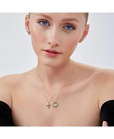 Spero London Eye Coin Sterling Silver Evil Necklace