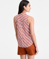 I.n.c. International Concepts Women's Printed Sleeveless Shirt, Exclusively at Macy's