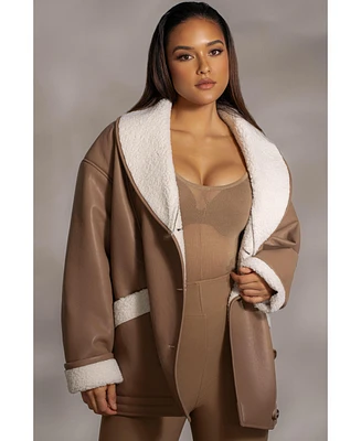 Jluxlabel Women's Presley Faux Leather Coat
